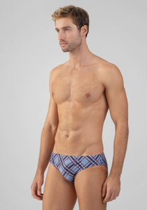 Slim Swim Briefs with Checkers