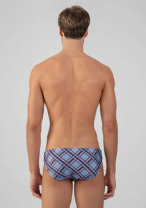 Slim Swim Briefs with Checkers