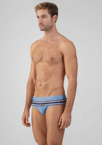 Swim Briefs with Stripes