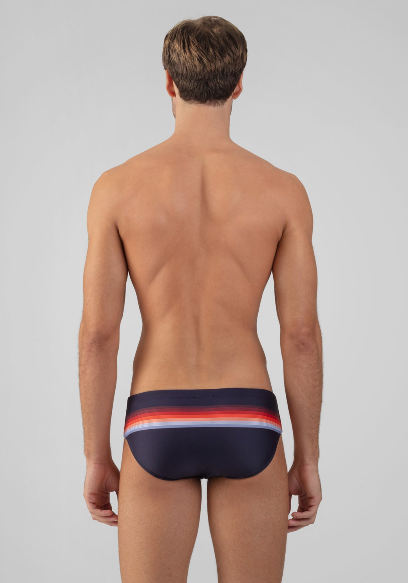 Slim Swim Briefs with Stripes