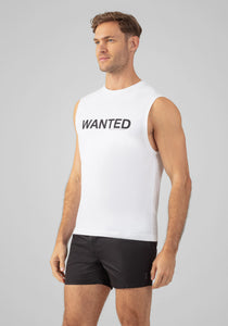 Organic Cotton Sleeveless T-Shirt "Wanted"