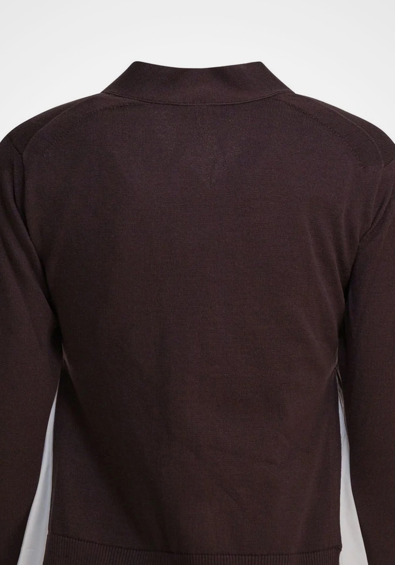 Poplin X Knit Cardigan