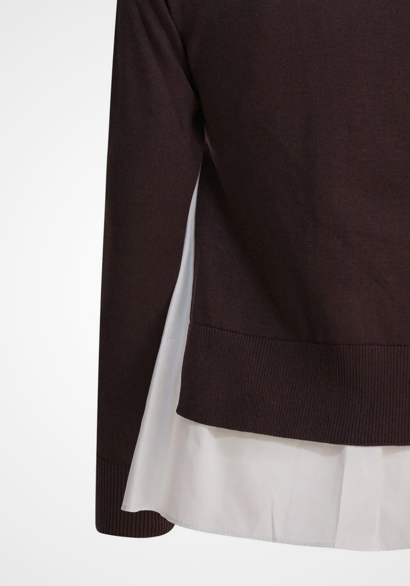 Poplin X Knit Cardigan