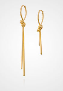 Love Knot, 18K Yellow Gold Earrings
