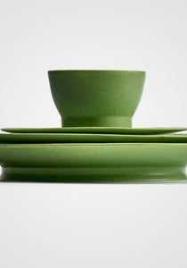 Ra Green Breakfast Plate, Set of 2