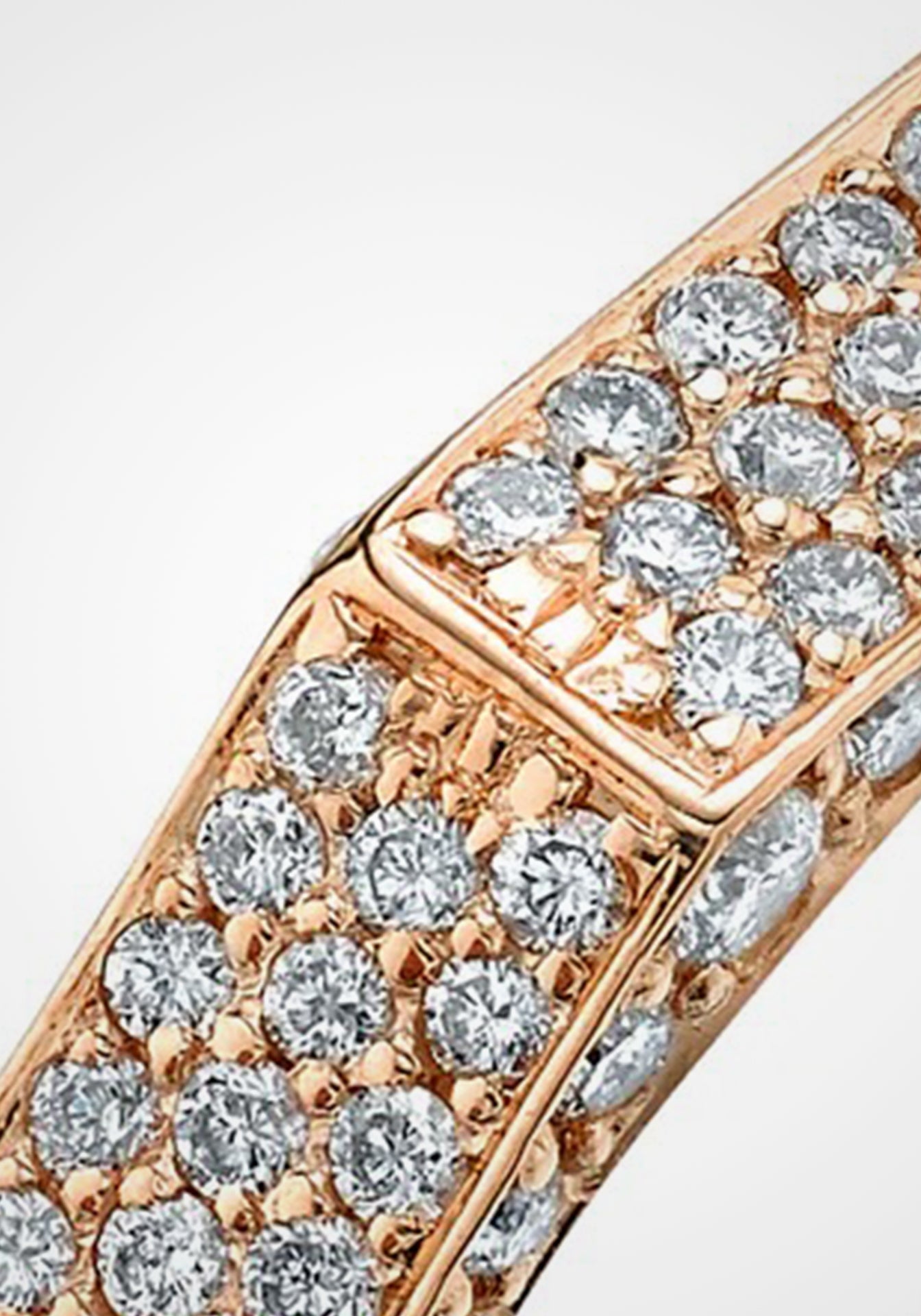 Bolted, 18K Rose Gold + Pavé Diamond Ring