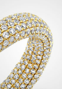 Inside and Out Eternity, 18K Yellow Gold + Diamond Band