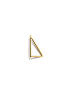 Triangle Form 20, 18K Yellow Gold Earring
