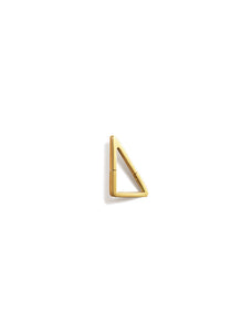 Form 10 Triangle, 18K Yellow Gold Earring