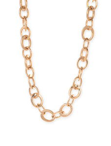 Crescent Link, 18K Yellow Gold Necklace
