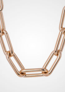 Elliptic, 18K Yellow Gold Link Necklace