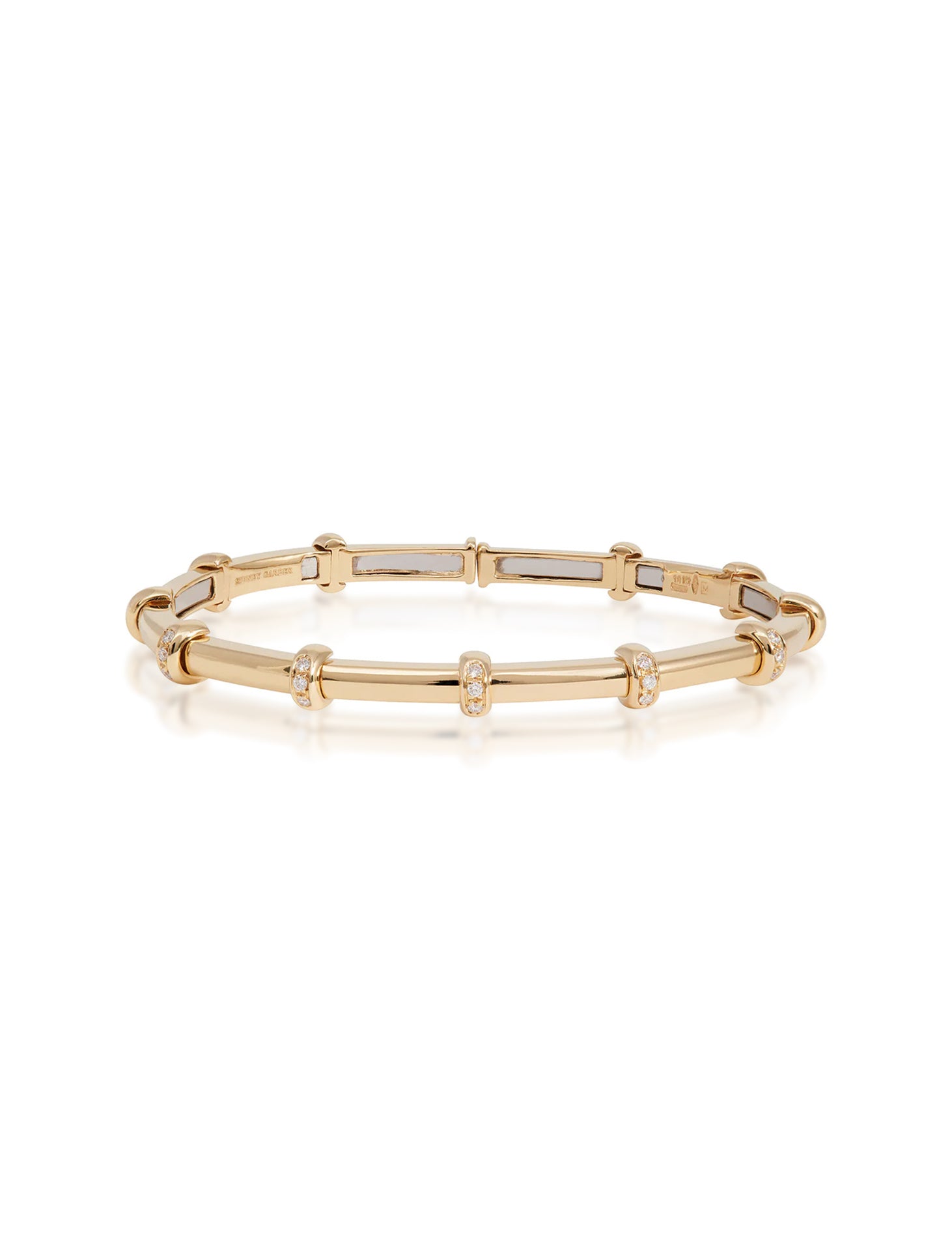 Carly, 18K Yellow Gold + Diamond Bracelet