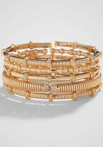 Carly, 18K Yellow Gold + Diamond Bracelet