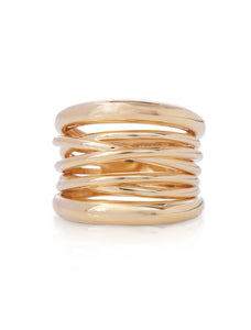 Scribble Band, 18K Yellow Gold Ring