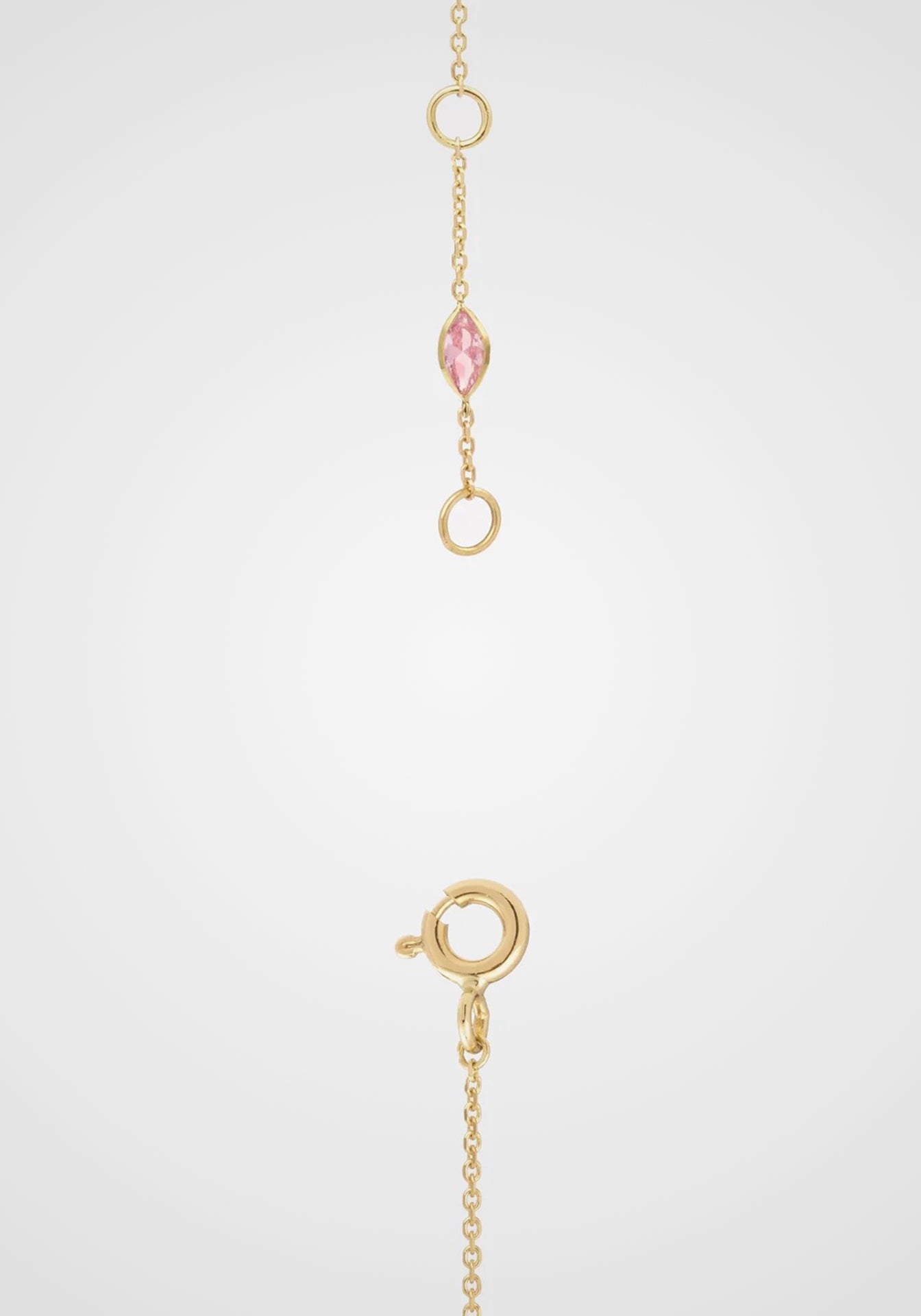 Gaia 1, 18K Yellow Gold, Emerald, Rubies + Pink Sapphire Necklace