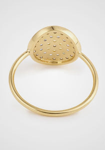 Yellowstone 1, 18K Yellow Gold, Multicolor Sapphires + Salt and Pepper Diamond Ring