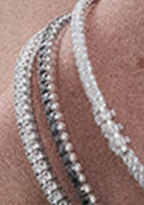 Anyway, 925 Silver + Black Diamond Bracelet