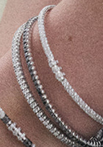 Anyway, 925 Silver + Diamond Bracelet