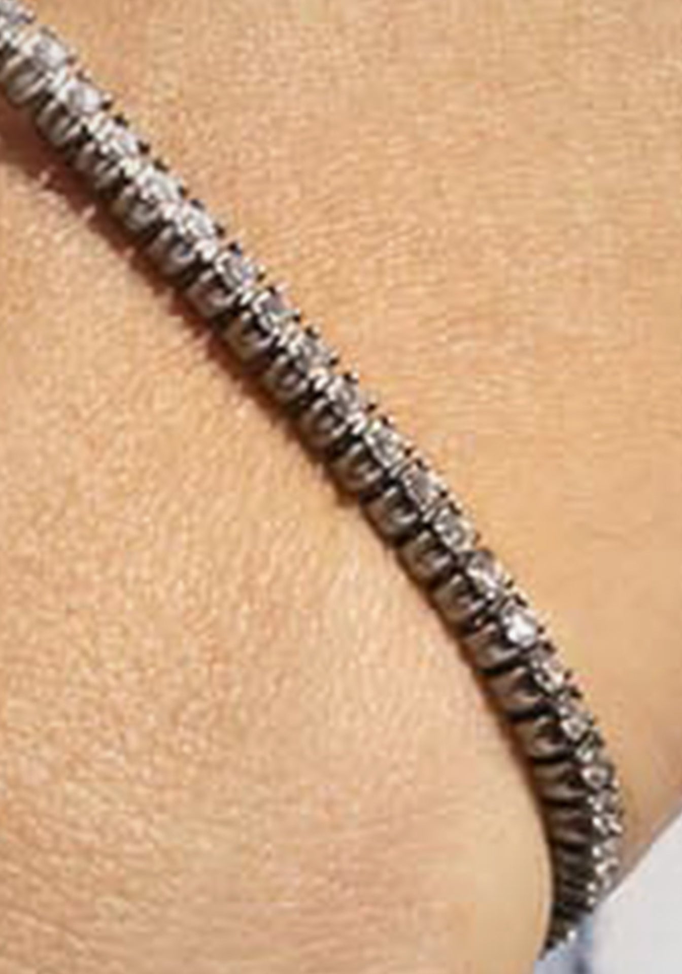 Anyway, 925 Silver + Diamond Bracelet