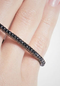 Anyway, 925 Silver + Black Diamond Bracelet