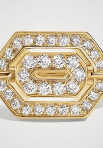 Mini My Way, 18K Yellow Gold + Diamond Ring