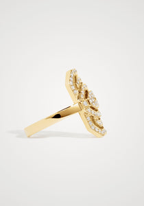 Petite My Way, 18K Yellow Gold + Diamond Ring
