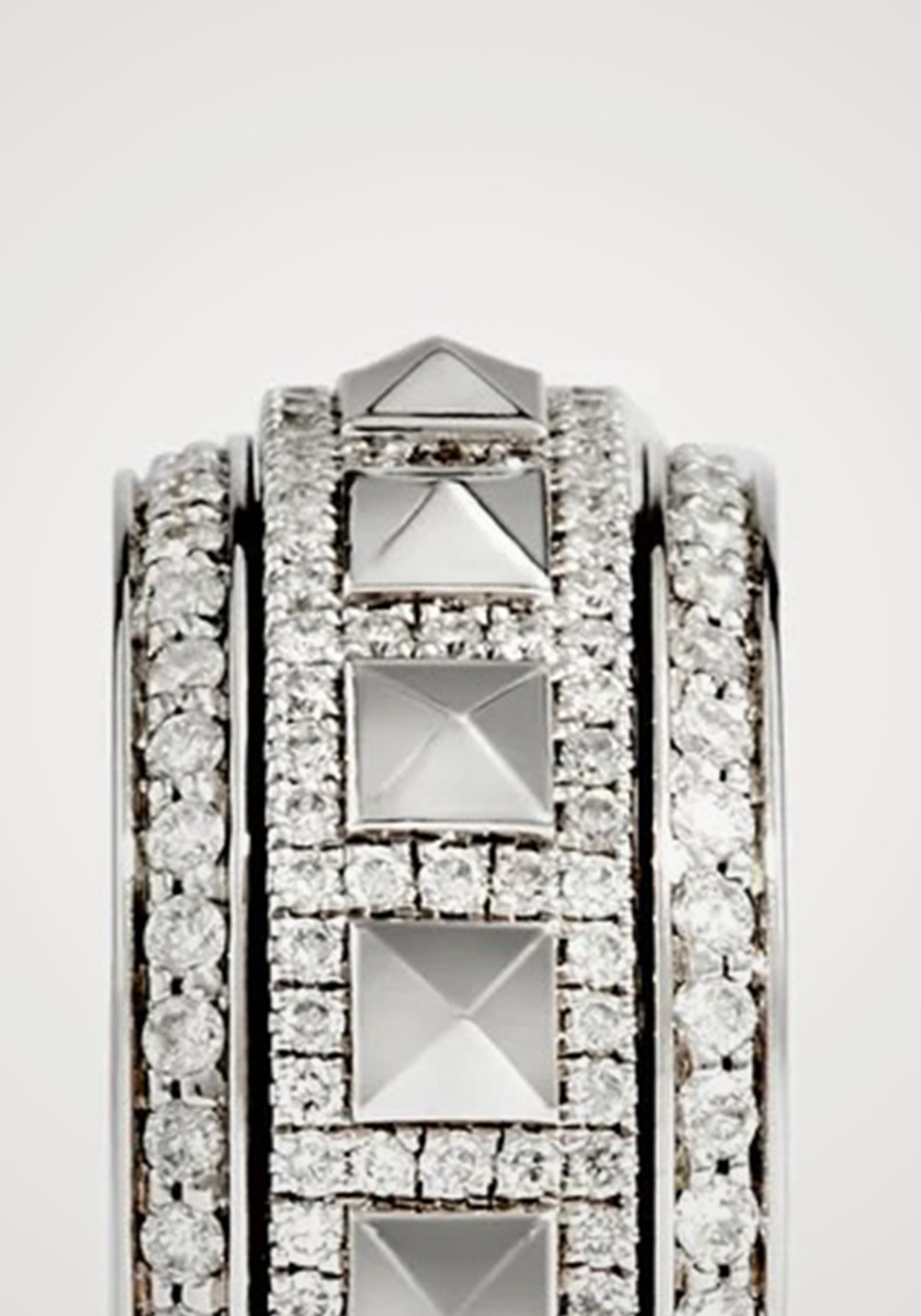 Rockaway Spinner, 925 Silver + Diamond Ring