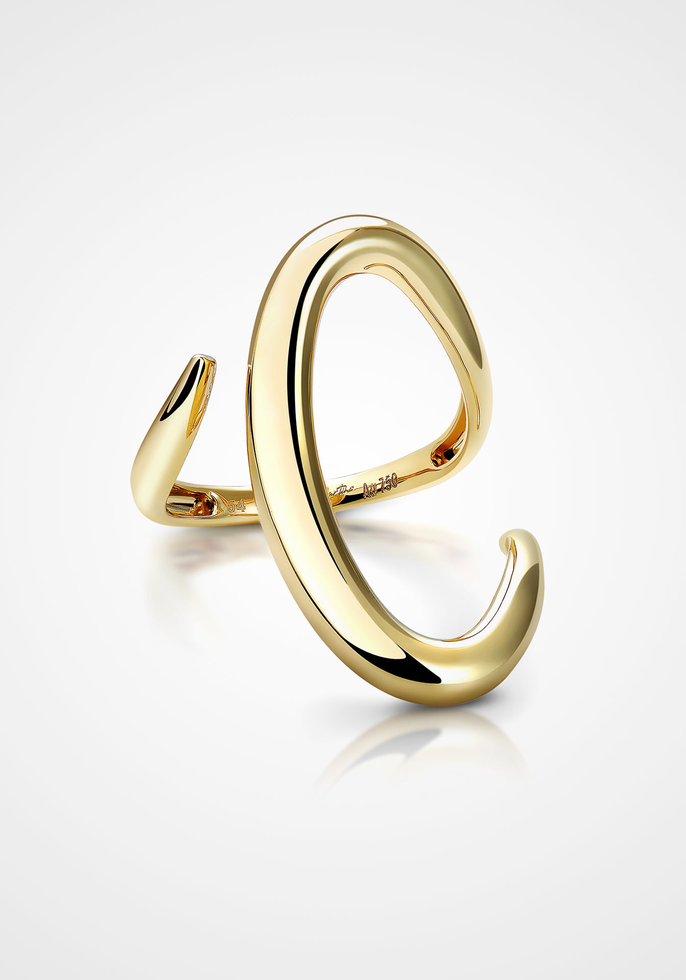 Calatrava Gold Strokes, 18K Yellow Gold Ring