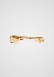 Infinite, 18K Yellow Gold + Pavé Diamond Bangle