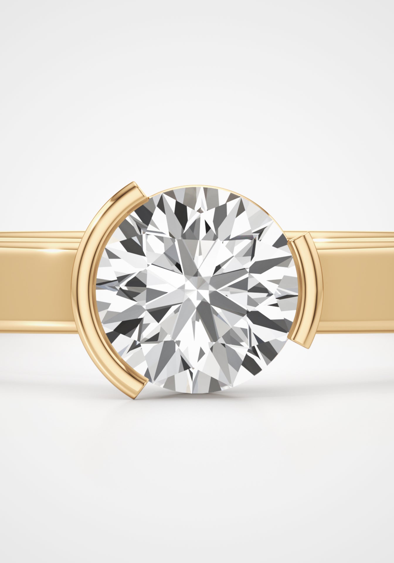 Meta Dahlia, 18K Yellow Gold + Diamond Ring