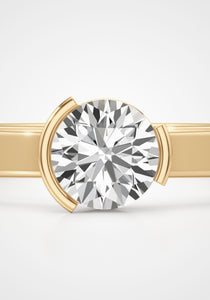 Meta Dahlia, 18K Yellow Gold + Diamond Ring