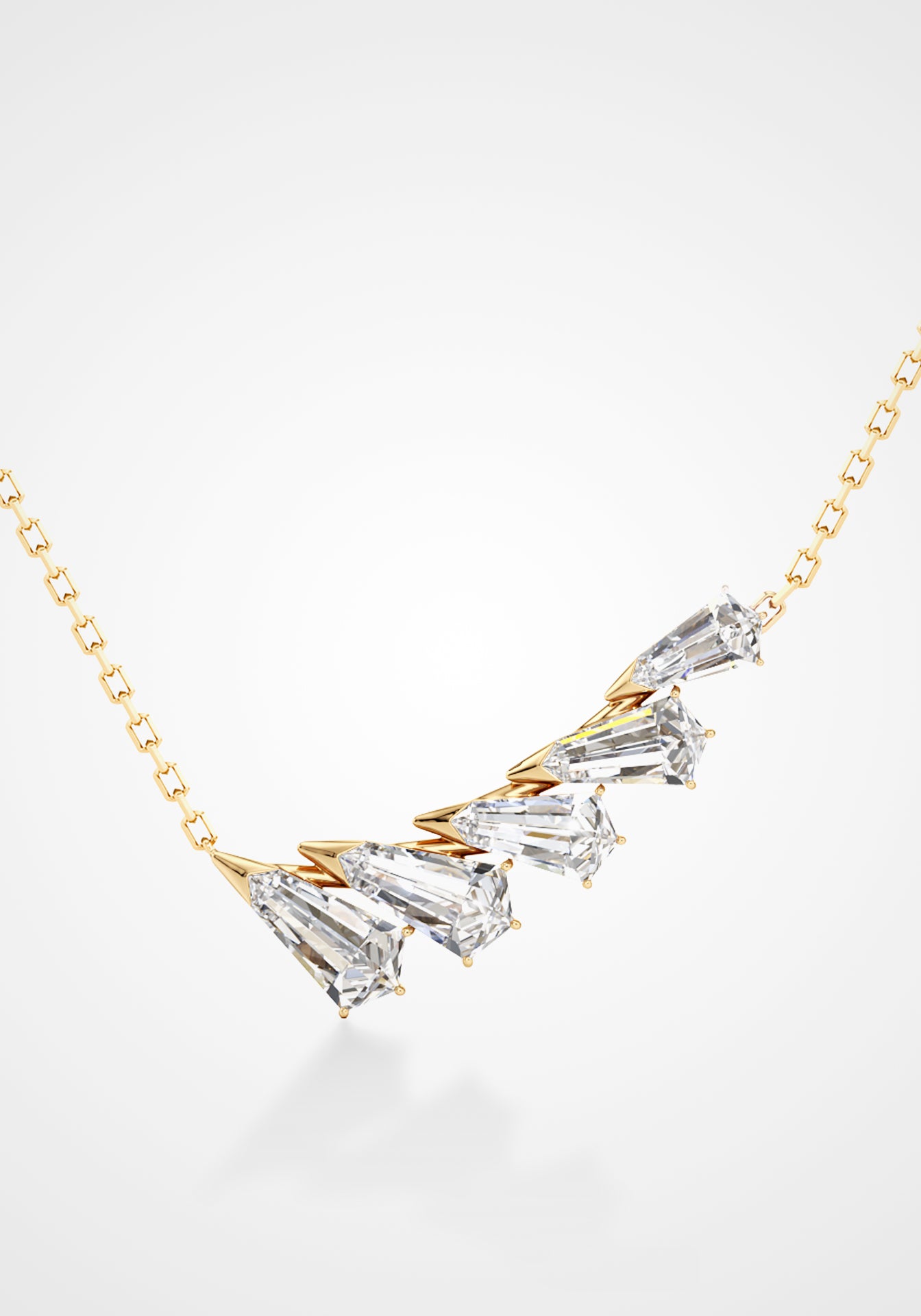 Phoenix Wing, 18K Yellow Gold + Diamond Pendant