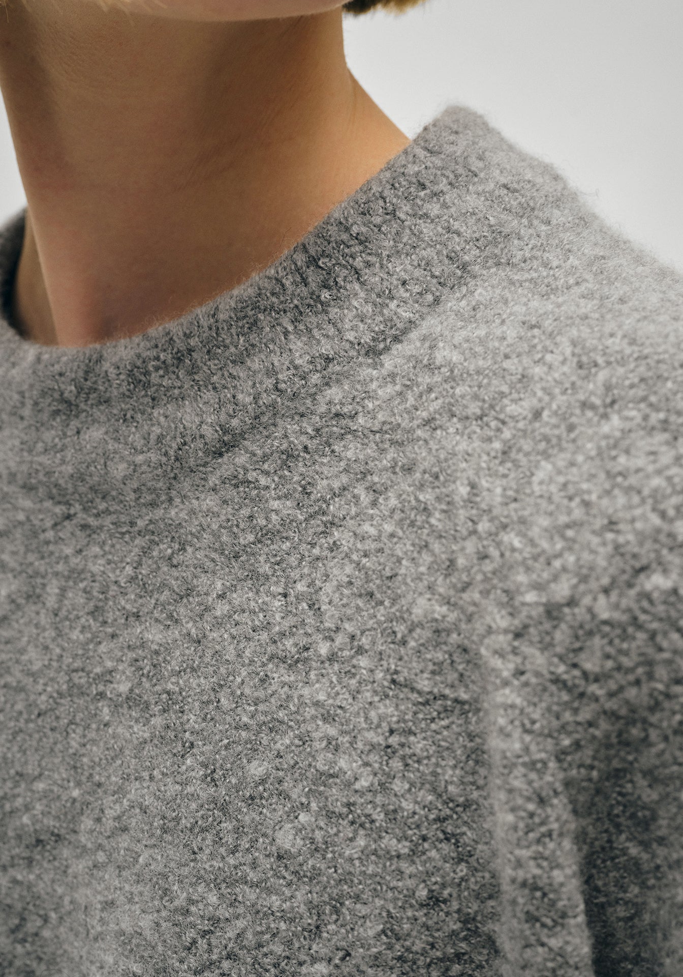 Merino Cashmere Boucle Sweatshirt