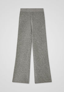 Merino Cashmere Boucle Wide Leg Pant