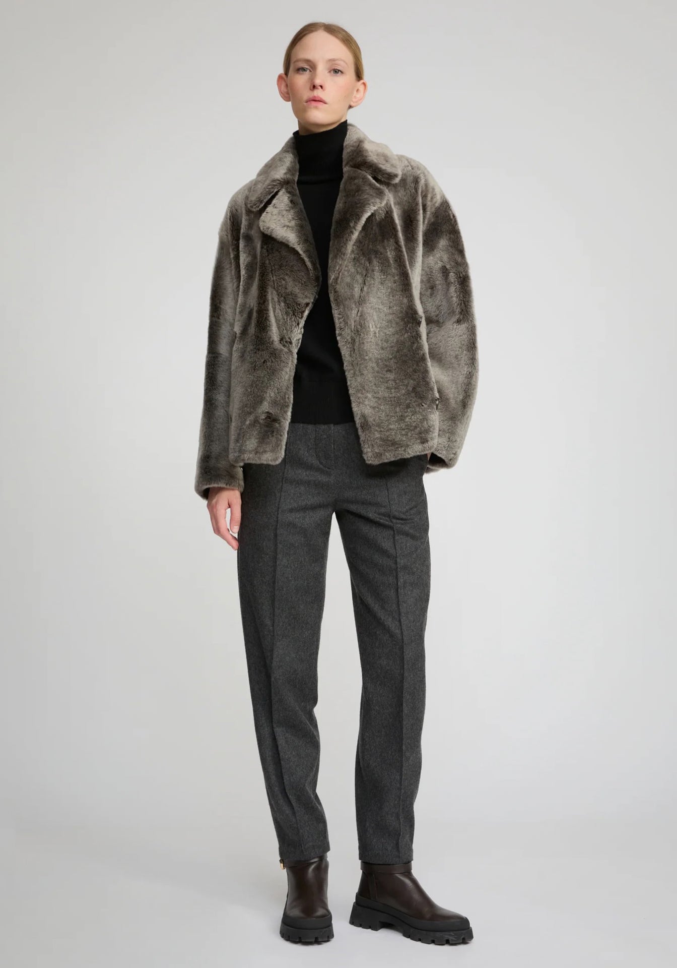 Shearling Pea Jacket