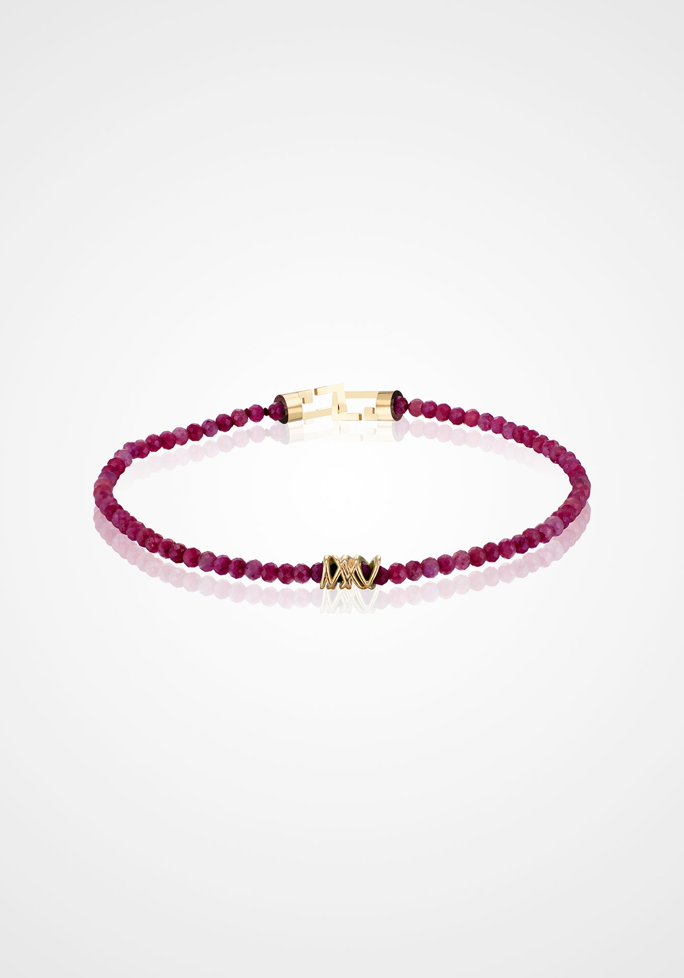14K Yellow Gold Ruby Bezel Set Bracelet – Long's Jewelers
