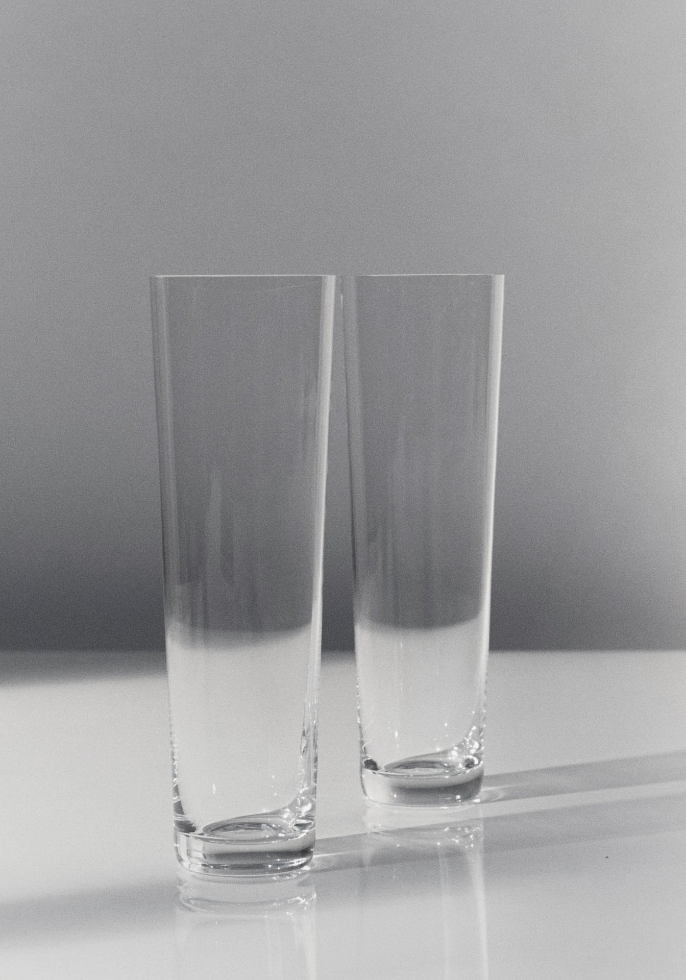 Simple Straight Champagne Glass, Set Of Two
