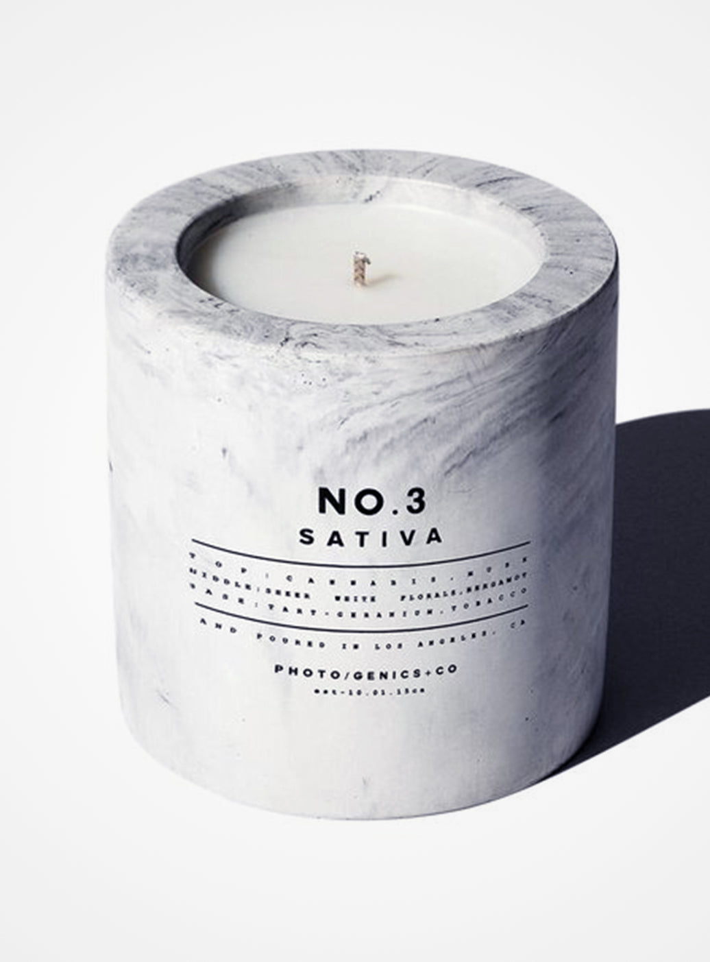 No.3 Sativa Concrete Candle