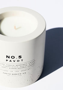 No.5 Pavot Concrete Candle