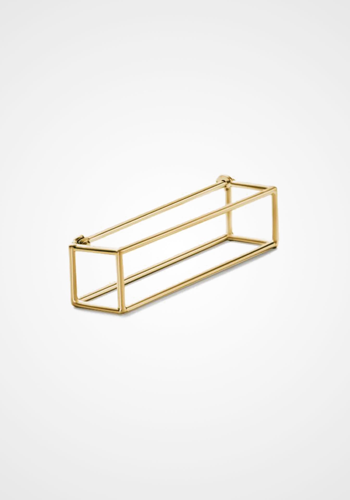 Rectangle 30, Yellow Gold Earring