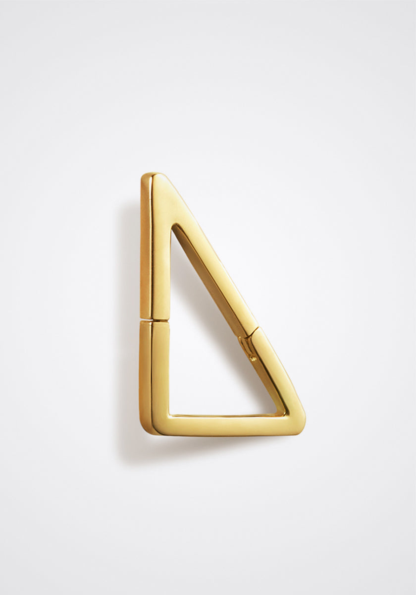 the-conservatory-nyc - SMALL FLAT TRIANGLE FORM EARRING, SINGLE - SHIHARA - JEWELRY